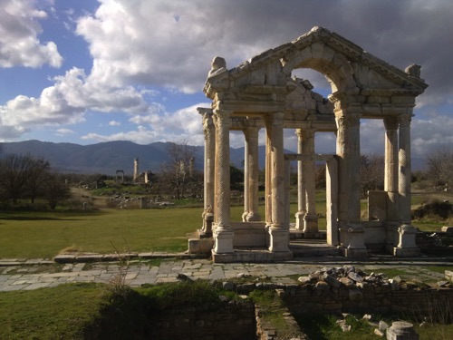 Ruins in the ancient city of Aphrodesius.